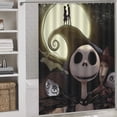 thumbnail image 3 of The Nightmare Before Christmas Rideau de Douche Décoratif Rideau de Bain Imperméable en Polyester avec 12 Crochets, 3 of 7