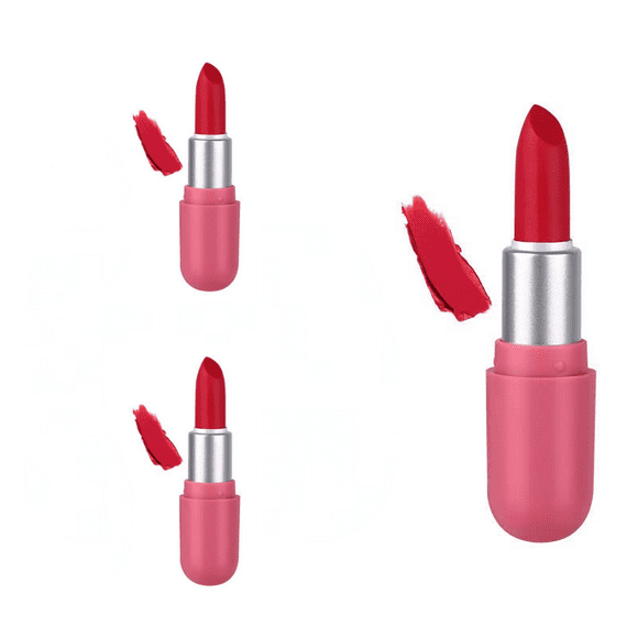 3pcs Velvet Matte Lipstick Red Lipstick Pink Lipstick Nude Lipstick Portable And Compact High Color Rendering High Color Rendering Velvet Matte Lipstick Smooth Long Lasting Waterproof Lipsticks