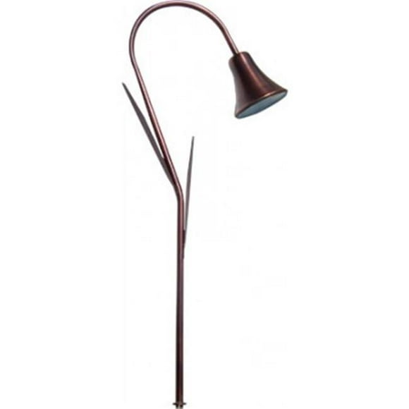 Dabmar Lighting LV215L-ABS Brass Path- Walkway and Area Light with Decorative Leaves- Antique Brass
