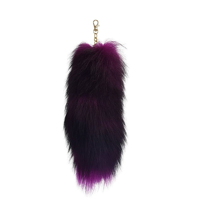 3D Cute Tail Keychain Pendant Women Key Ring Holder Pompoms Key Chains Fashionable Hairy Tail Animal Tail Keychain Tails for Cosplay Handbag Accessory