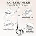 thumbnail image 5 of Fit Meal Prep Stainless Steel Soup Ladle - One-Piece Sauce Spatula with Hook Handles, Commercial Grade Serving Spoon, Kitchen Tool for Restaurant or Home Cooking, 14.75” Long - [Pack of 2] 12 Oz, 5 of 6