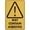 Warning Sign 2, variant on Caution ESD Shoes Required In This Area Reflective Aluminum Sign - 8"x12", UV Protected, Waterproof, 4 Pre-Drilled Holes - Lab, Factory, Electronics Workshop