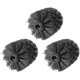 thumbnail image 1 of Cabezal de repuesto para escobilla de inodoro, individual, intercambiable, color blanco y negro (paquete de 3), 1 of 2