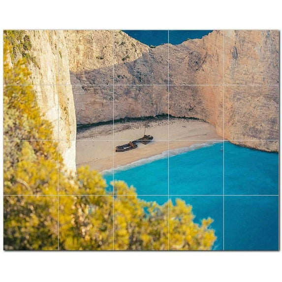 Boat Ship Ceramic Tile Mural Kitchen Backsplash Bathroom Shower, 400209-XL54