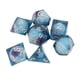 thumbnail image 2 of Dados De Cristal Creativos Azules --- 7 Piezas De Dados De Resina, Molido Artesanal Transparente Y Juego De Dados De Juego Exquisito Pulido, Dados Numéricos, Artesanías De Resina Transparente, 2 of 5