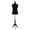 Black, variant on PEXMOR Female Dress Form, Size 6, Pinnable Mannequin Torso Adjustable Wooden Tripod Stand for Sewing, White