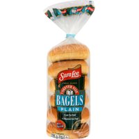 Sara Lee Plain Toaster Bagel 6pack 20oz