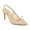 Ballet Pink, variant on XYD Women Bowknot Pointed Toe Mesh Pumps Slingback Mid Thin Heels Elegant Party Dressy Bridal Sandal Shoes Size 7 Pale Blue