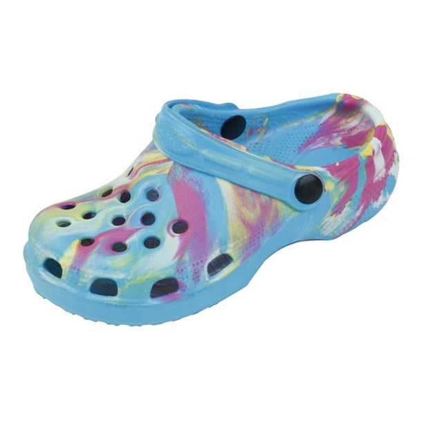 TBDI - Kids Slip on Clog with Slingback strap for Boys and Girls Tie ...