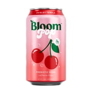 Bloom Nutrition Pop Shirley Temple Prebiotic Soda, 12 fl oz, 4 Pack Cans