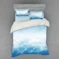 thumbnail image 2 of Ambesonne Nature Bedding Set 3 Pcs, Peaceful Fluffy Clouds, Twin, Blue White, 2 of 3