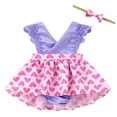 thumbnail image 1 of Robes Petite Fille Robe Tutu Robe Anniversaire Fille Robe Fantaisie Fille Vêtements Bébé Fille Été 70, 1 of 3