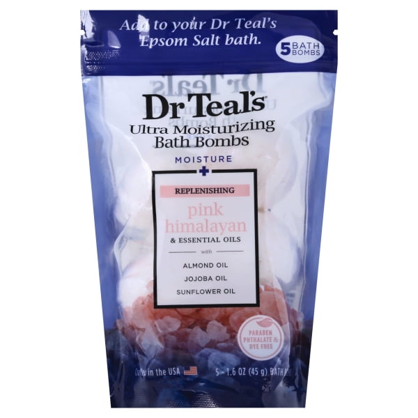 Dr Teal's Pink Himalayan Bath Bombs, 1.6 oz.