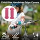 thumbnail image 2 of Empuñaduras de manillar de bicicleta para niños Unique Bargains, cubiertas de 100 mm de largo, suaves, protector de extremo de bicicleta para niños, color rosa, 1 par, 2 of 6