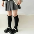 thumbnail image 5 of Esaierr Kids Girls Knee High Socks for Toddler Girls Socks Uniform Solid Colour Long Stockings for 3-12Y, 5 of 5