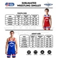 thumbnail image 7 of Exxact Sports Sublimated Youth Wrestling Singlet For Boys, Premium Powerlifting Singlet, Kids Wrestling Singlets For Training (YXS, Red USA), 7 of 7