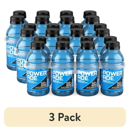 POWERADE Mountain Berry Blast Electrolyte Sports Drink, 12 fl oz, 8 Pack Bottles