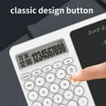 thumbnail image 3 of 10 Digit Calculator with Writing Tablet Time Function LCD Display Desk Calculator with Erasable Handwriting, 3 of 8