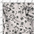 thumbnail image 2 of Soimoi Cotton Cambric Black Fabric By the Yard - 42 Inch Wide - Leaves & Lotus Floral Print Material - Tranquil and Botanical Designs for Stylish Creations Printed Fabric, 2 of 6