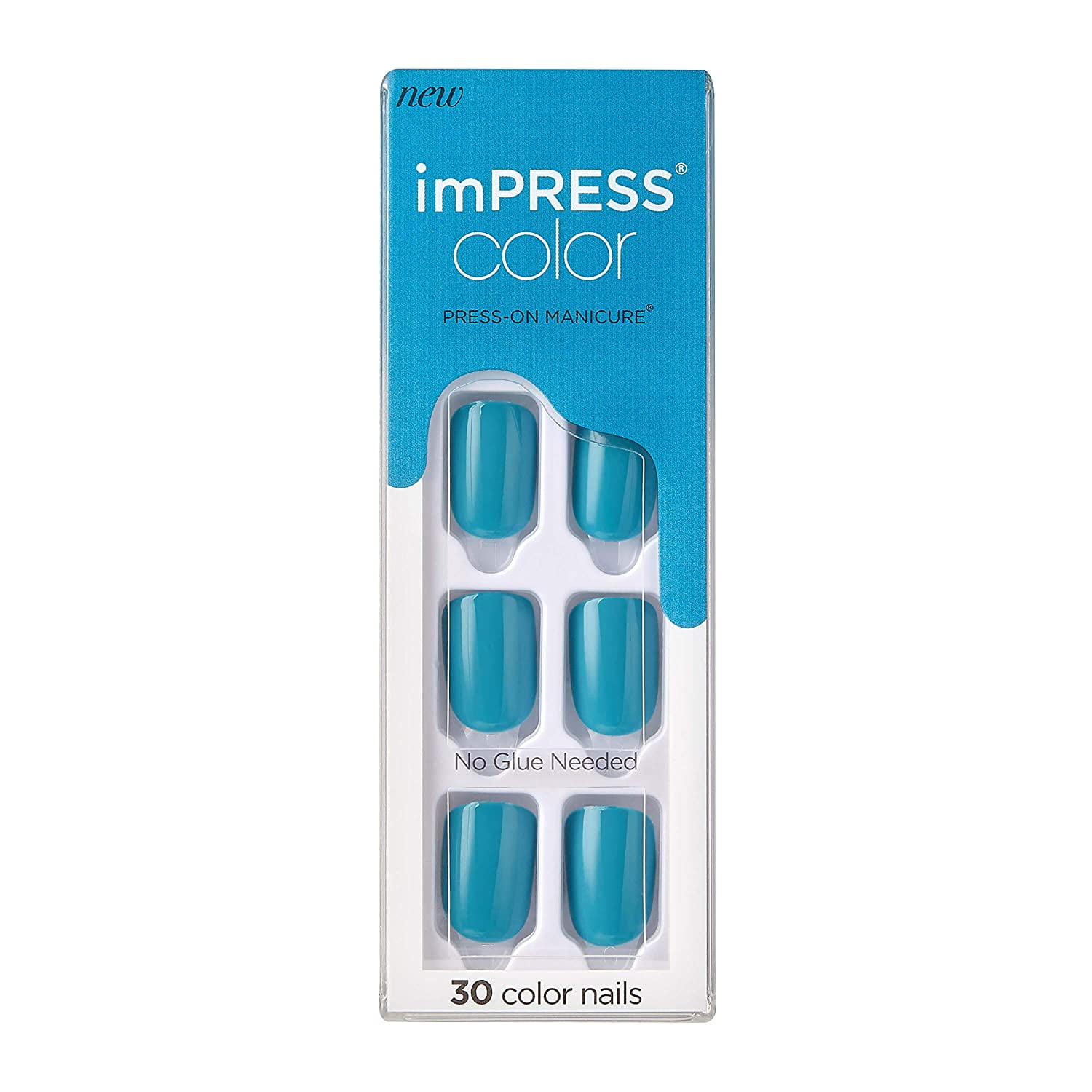 KISS imPRESS Color PressOn Manicure, Gel Nail Kit, PureFit Technology