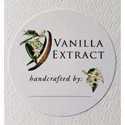 Vanilla Extract Labels (Botanical) - Pack of 18. Size >> 2" Round Fill in Style
