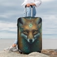 thumbnail image 3 of Lsque Vintage Pattern Fox Printed Luggage Cover, Travel Luggage Protector,Scratch and Dirt Resistant, Fits 18-32 Inch Luggage - Small, 3 of 9
