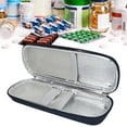 thumbnail image 4 of Diabetes Travel Case, Refrigerator Bag Multifunction Insulin Cooler Zipper Design Simple Portable Multi Layer  For Diabetes Supplies For Insulin Pens Navy Blue, 4 of 8