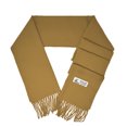 thumbnail image 2 of Unisex Winter Solid Plain Scarves Wool Feel Classic Super Soft Luxurious Scarf - Beige, 2 of 4