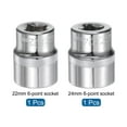 thumbnail image 3 of Llave de vaso poco profunda de 6 puntos, 22mm 24mm 1/2" Cr-V, 3 of 5