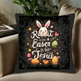 thumbnail image 5 of Set of 2 18x18in Throw Pillow Covers with Whimsical Design Colorful Hearts & Easter Theme for Couch Bed or Car, 5 of 8