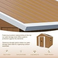 thumbnail image 6 of Heavy-Duty 6X4 FT Metal Storage Shed with Windows and Lockable Door for Weatherproof Outdoor Garden Organization, 6 of 10