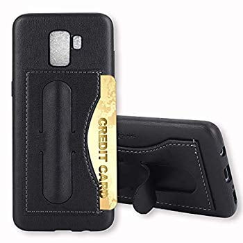 Cover for Samsung Galaxy S9 Leather Premium Business Kickstand Card Holders Cell Phone case with Free Waterproof-Bag Absorbing Samsung Galaxy S9 Flip Case
