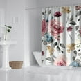 thumbnail image 3 of Waterproof Pioneer Shower Curtain 72x84 Inch Polyester Unique Cute Floral Shower Curtain for Bathroom Hotel Home Decor with 12 Plastic Hooks, 3 of 5
