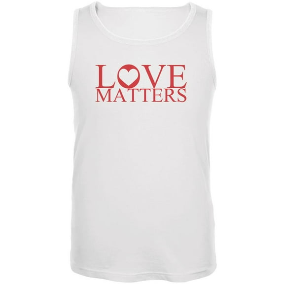 Love Matters Mens Tank Top White LG