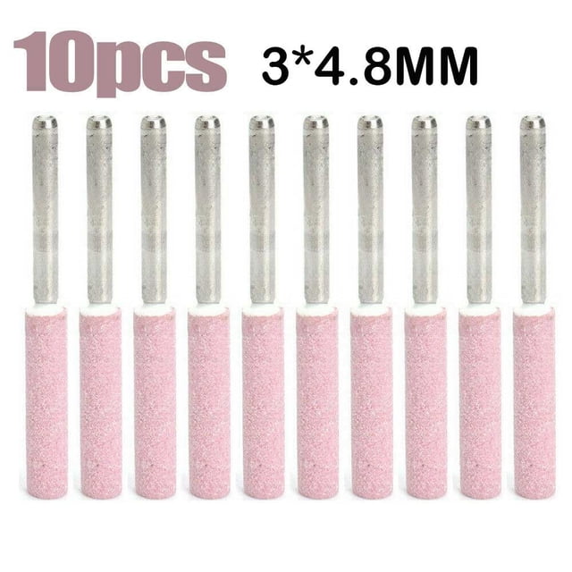 10Pcs/Set 4.8mm Chainsaw ener Grinding Stone File Chain Saw ening Tool