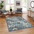 thumbnail image 6 of Moynesa 6'x9' Area Rug for Living Room Moroccan Vintage Washable Rug Non-Slip Large Soft Ultra-Thin Foldable Carpet Non Shedding Accent Rug for Living Dining Laundry Room Office,Blue, 6 of 10