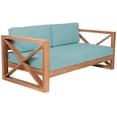 thumbnail image 4 of Meridian Furniture Anguilla Blue Water Resisting Outdoor Loveseat, 4 of 9