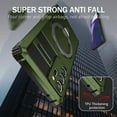 thumbnail image 6 of Dteck for Samsung Galaxy Note20 Ultra Case with Magnetic Invisible Stand, Compatible with MagSafe,Glass Screen Protector + Camera Protector Shockproof Rugged Case Cover for Galaxy Note20 Ultra,Green, 6 of 8