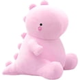 thumbnail image 1 of Cute Dinosaur Plush Toys, Soft Plush Stuffed Animal Dino Plushie, Birthday Gifts for Kids Girls Boys Pink 12 inch, 1 of 4