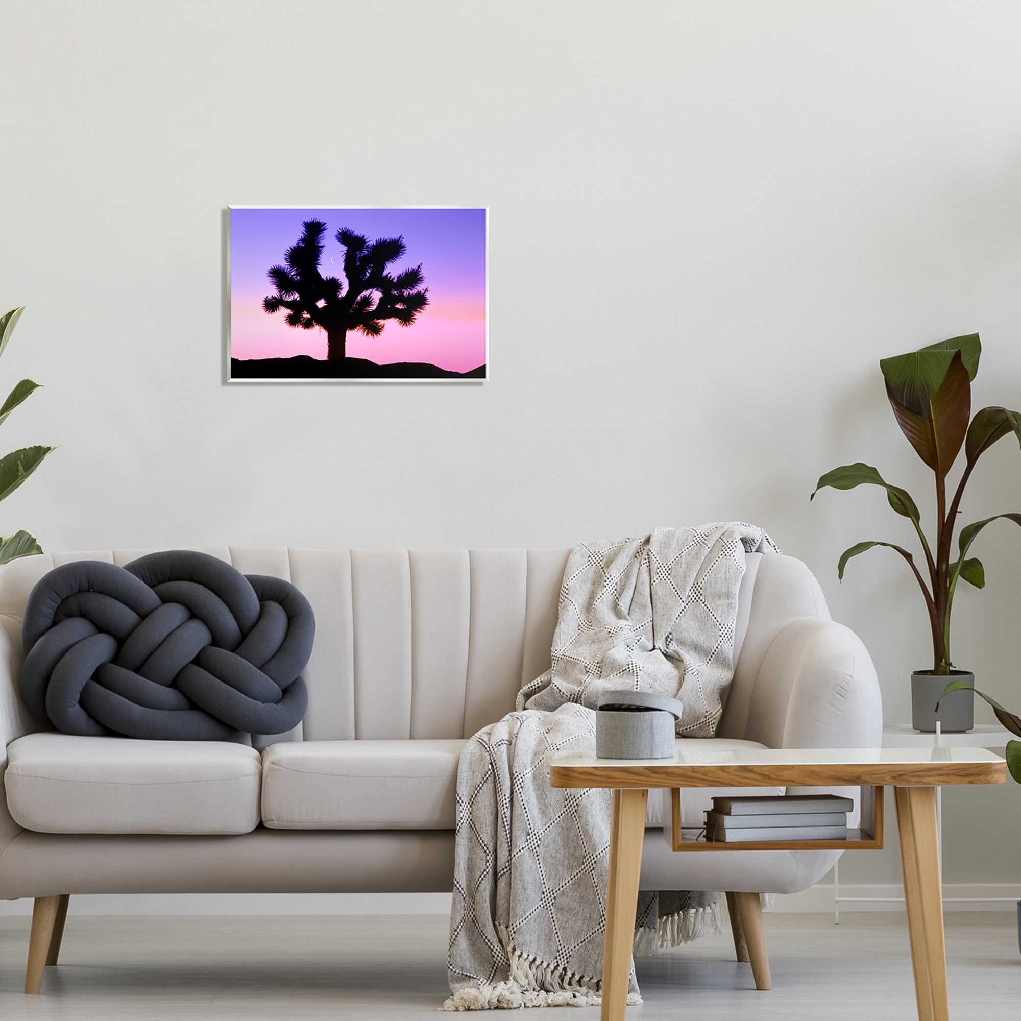 Stupell Industries Crescent Moon Tree Silhouette Landscape Photography Unframed Art Print Wall Art