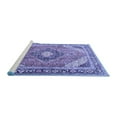 thumbnail image 2 of Ahgly Company Machine Washable Indoor Rectangle Persian Blue Traditional Area Rugs, 3' x 5', 2 of 4