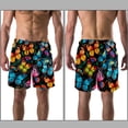 thumbnail image 3 of luoweisi Men's Beach Shorts Quick Dry Swim Trunks with Mesh Lining Butterfly L, 3 of 5
