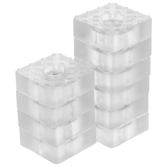 WASHWEPE Non Slip Chair Leg Protectors Iron 10Pcs 1.2x1.2x0.4In