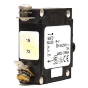 Airpax Boat Toggle Circuit Breaker IEGF6-32423-15-V | 1 Pole 15A 250V