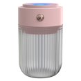 thumbnail image 2 of Humidificador USB, mini humidificador portátil de 250 ml, purificador de humidificador con LED que cambian de el dormitori Rosa Baoblaze mini humidificador portátil, 2 of 8
