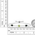 thumbnail image 3 of Gem Stone King 1.51 Ct Oval Black Onyx Green Peridot 925 Sterling Silver Bracelet for Women, 3 of 3