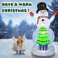 thumbnail image 4 of 8 FT Christmas Inflatables Snowman with Lights Outdoor Decorations , LED Light UP Blow Up Yard Decoration for Xmas, 4 of 7