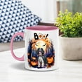 thumbnail image 3 of Happy Halloween Vampire English Springer Spaniel BOO with Pumpkins Fun and Spooky 11oz Accent Two-tone Mug Springers Dog Lover Gifts Coffee Tea Cup - 00018, 3 of 5