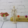 thumbnail image 3 of Wooden drawing Draft 14 Various poses produced Drawing material Movable model Doll 14 cm, 3 of 6