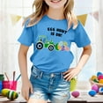 thumbnail image 2 of HNMKIU Easter Egg Adventure Kids T-Shirt Bunny and Tractor Graphic Tee for Toddlers Blue,3-4 Years, 2 of 4
